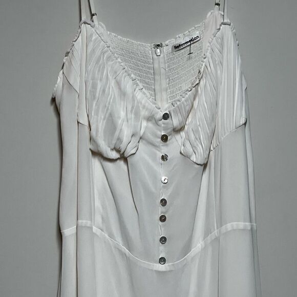 NWOT Reformation Harvest Elegant midi maxi dress Ivory Plus Sz 20 Host Pick ❤️ - Picture 11 of 11